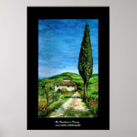 Old farm house in Chianti -Tuscany posters