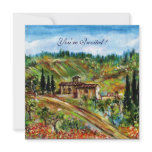 OLD FARMHOUSE  IN TUSCANY,yellow green white invitations
