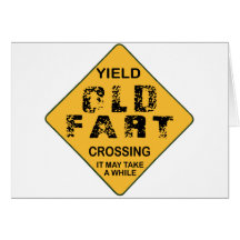 Old Fart Crossing Card