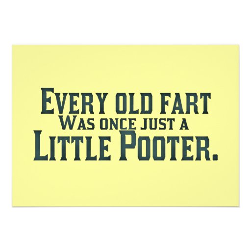 Old Fart - Little Pooter Custom Announcement