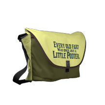 Old Fart - Little Pooter Messenger Bags