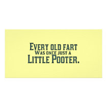 Old Fart - Little Pooter Photo Greeting Card