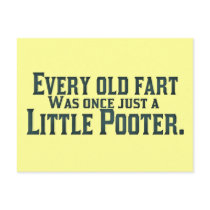 Old Fart - Little Pooter Postcard