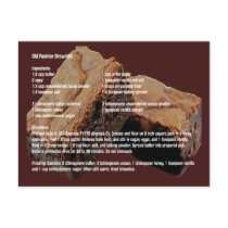 Old Fashion Brownies Recipe Card Post Cards