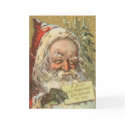Old Fashion Santa Christmas Card