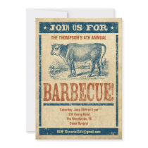 Old Fashioned Barbecue Invitations