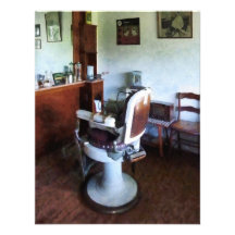 Old-Fashioned Barber Chair Announcement