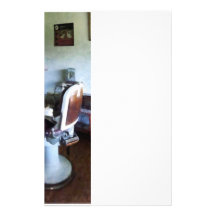 Old-Fashioned Barber Chair Personalized Stationery