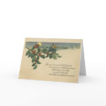 Old Fashioned Christmas Greetings Card