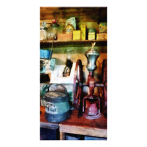 Old Fashioned Coffee Grinder Customized Photo Card