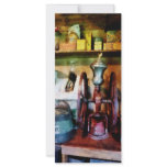 Old Fashioned Coffee Grinder Rack Card Design