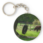 Old Fashioned Country Tire Swing keychains