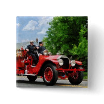 Old Fashioned Fire Truck Pinback Button