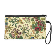 Old Fashioned Floral Abundance Wristlet