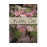 Old fashioned flower decoration post card