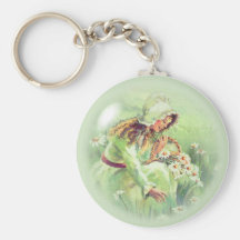 OLD FASHIONED GIRL by SHARON SHARPE Key Chains