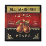 Old Fashioned Golden Pears Vintage Magnet
