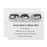 Old Fashioned Hunter's Ball Game Dinner Menu invitations