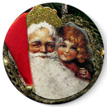 Old Fashioned Santa Claus Pin
