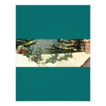 Old Fashioned Santa on Rooftop Invitation