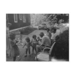 Old fashioned summer picnic fun postcards