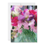 Old Fashioned Sweetpeas in a Jar invitations