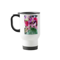 Old Fashioned Sweetpeas in a Jar Coffee Mugs