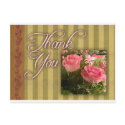 Old Fashioned Thank you card postcards