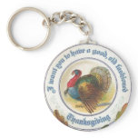 Old Fashioned Thanksgiving Key Chain