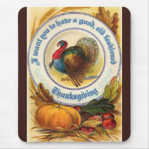 Old Fashioned Thanksgiving Mousepad