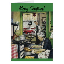 Old Fashioned Vintage Home Christmas Card
