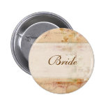 Old fashioned vintage wedding design pin