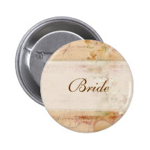 Old fashioned vintage wedding design pin