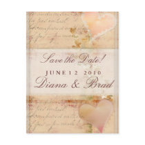 Old fashioned vintage wedding design post cards