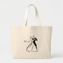 Old Fashioned Wedding Couple dancing Canvas Bag