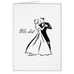 Old Fashioned Wedding Couple dancing cards
