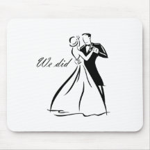 Old Fashioned Wedding Couple dancing Mouse Pad