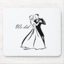 Old Fashioned Wedding Couple dancing mousepads