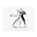 Old Fashioned Wedding Couple dancing postcards