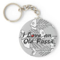 Old Fossil Keychain