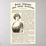 Old French Advertisement: Breast Enhancement Pills posters