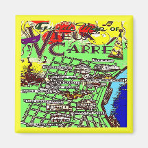 Old French Quarter MAp Magnet