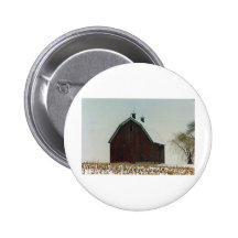 Old Gambrel Roof Barn on a Snowy Day Pins