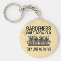 Old Gardeners Keychain