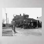 Old Gas Station: 1925 posters