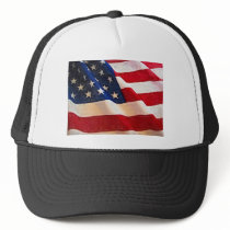 Old Glory American Flag Ripples Mesh Hat