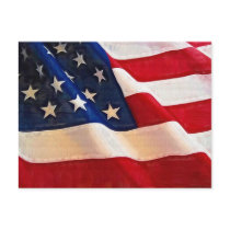 Old Glory American Flag Ripples Postcards