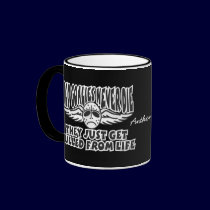 Old Goalies Never Die mugs