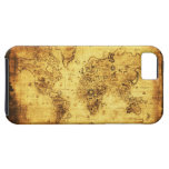 Old Gold World Map iPhone 5 Case