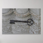 Old Gothic Church Key Print